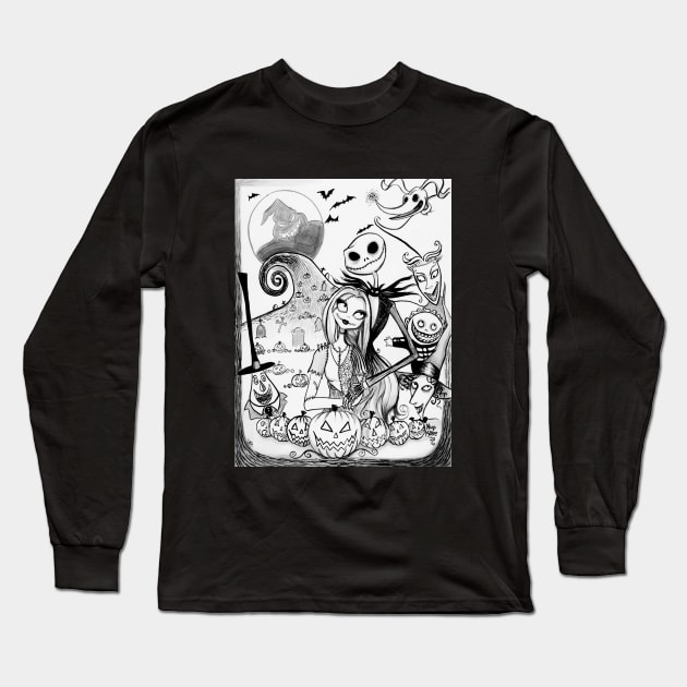 Nightmare Friends Long Sleeve T-Shirt by KupKake1313